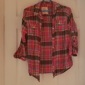 SO Plaid Long Sleeve Shirt